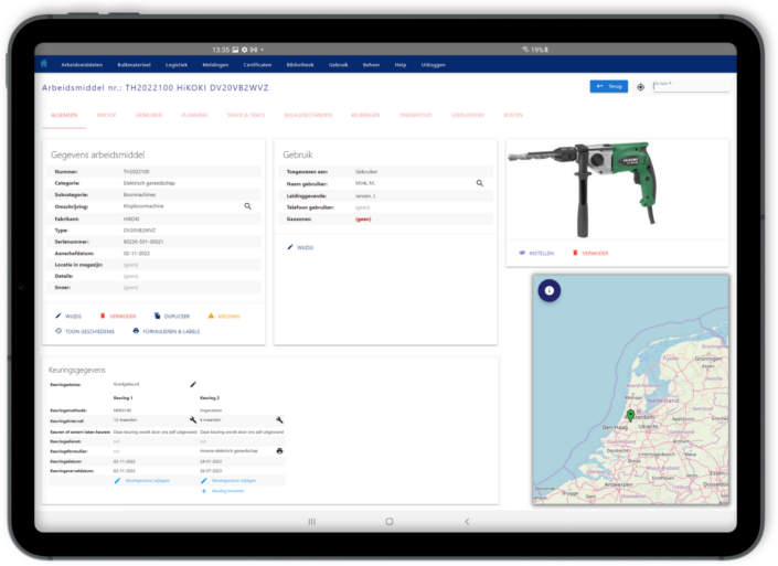 Arbeidsmiddel asset management