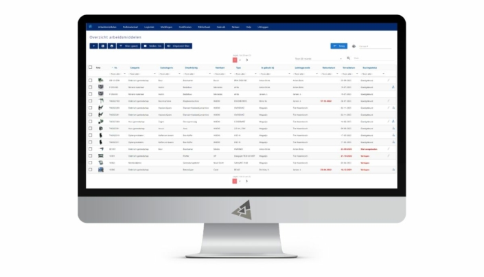 Asset management software gereedschap