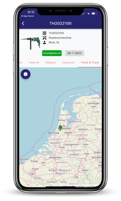 Locatietracking gereedschap